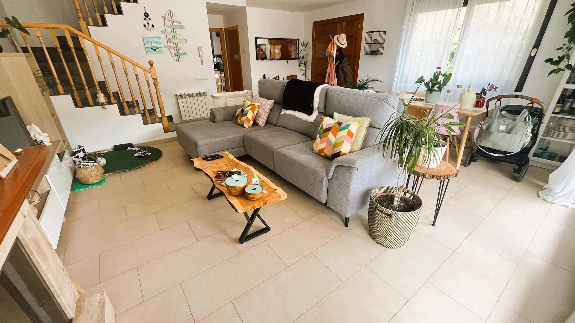 Sala d'estar de Casa o xalet de lloguer en Gualba amb Calefacció