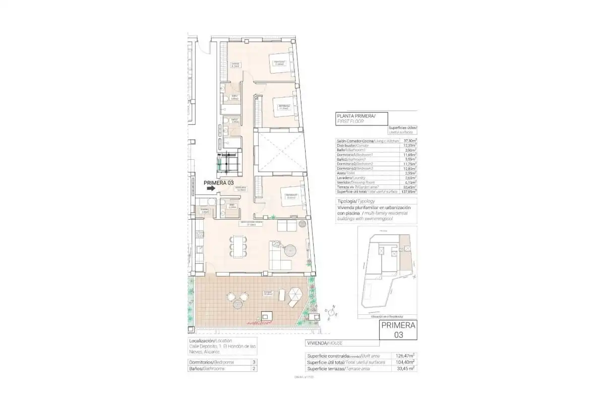 Apartment mit Pool zum Verkauf in Hondón de las Nieves / El Fondó de les Neus, imagen 13
