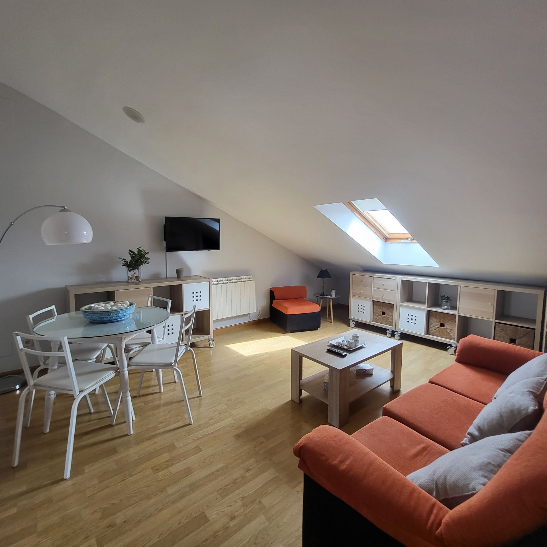 Living room of Attic to rent in Ávila Capital  with Furnished