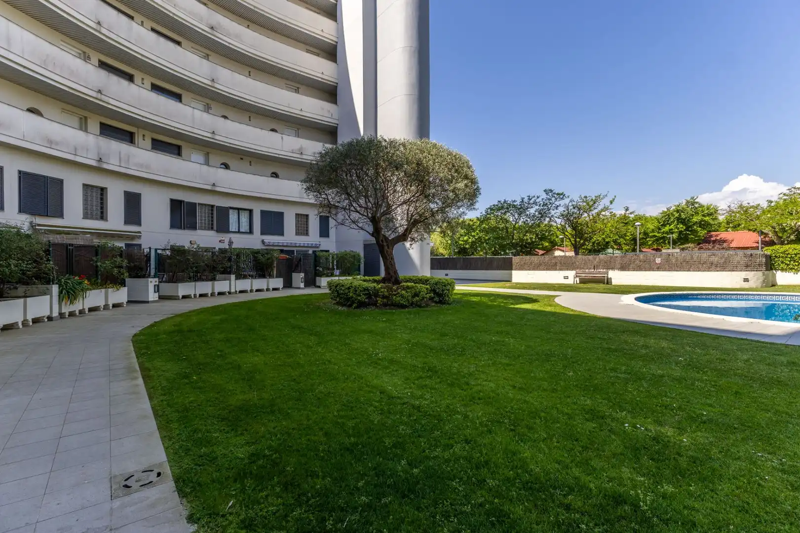 Vista exterior de Piso en venta en Blanes con Aire acondicionado, Calefacción y Jardín privado