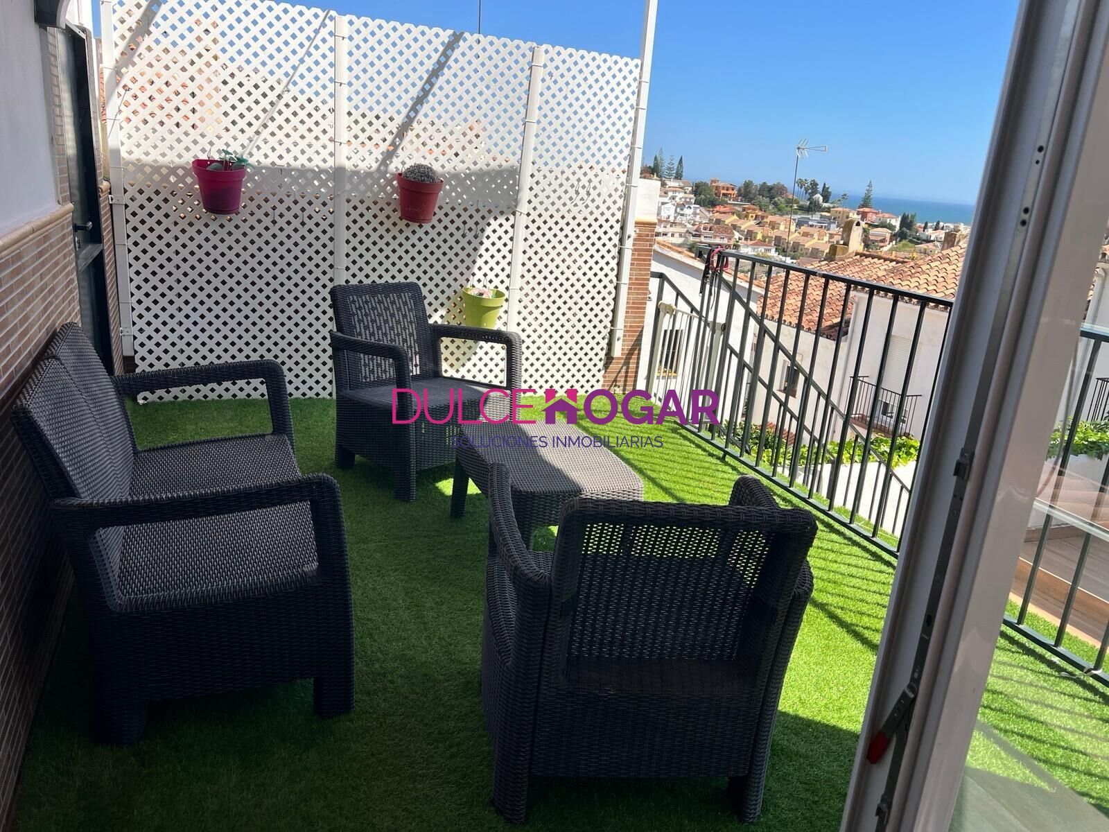 Terrace of Single-family semi-detached for sale in Rincón de la Victoria  with Air Conditioner, Private garden and Terrace
