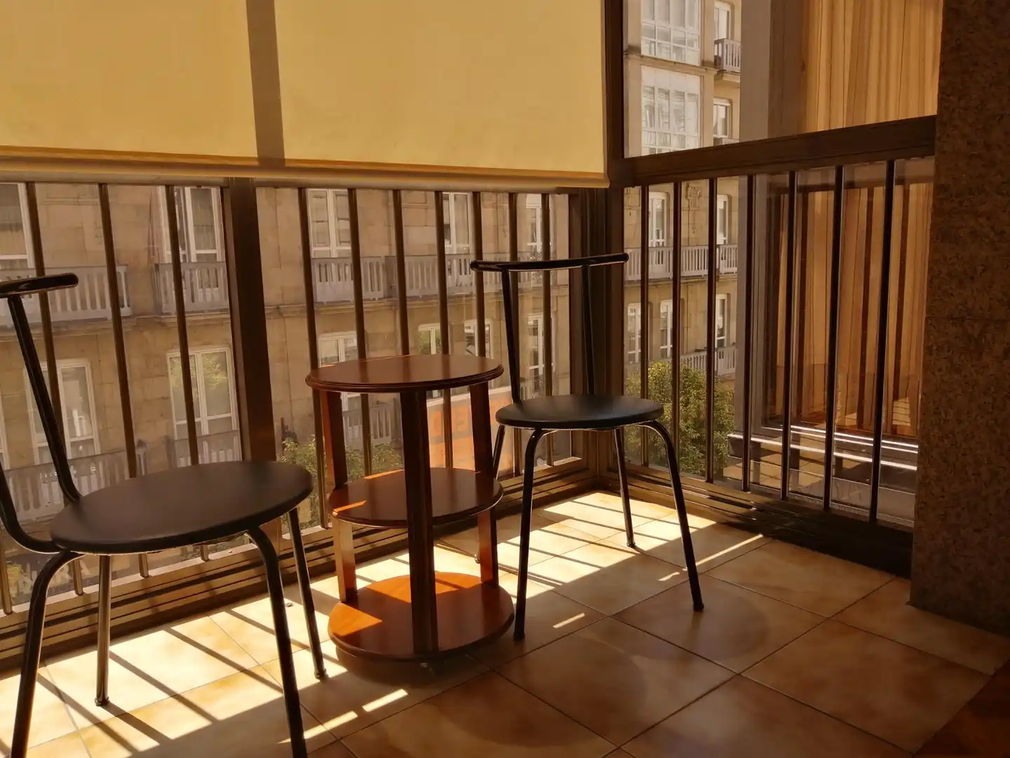 Balcony of Flat for sale in Ourense Capital   with Parquet flooring, Terrace and Storage room