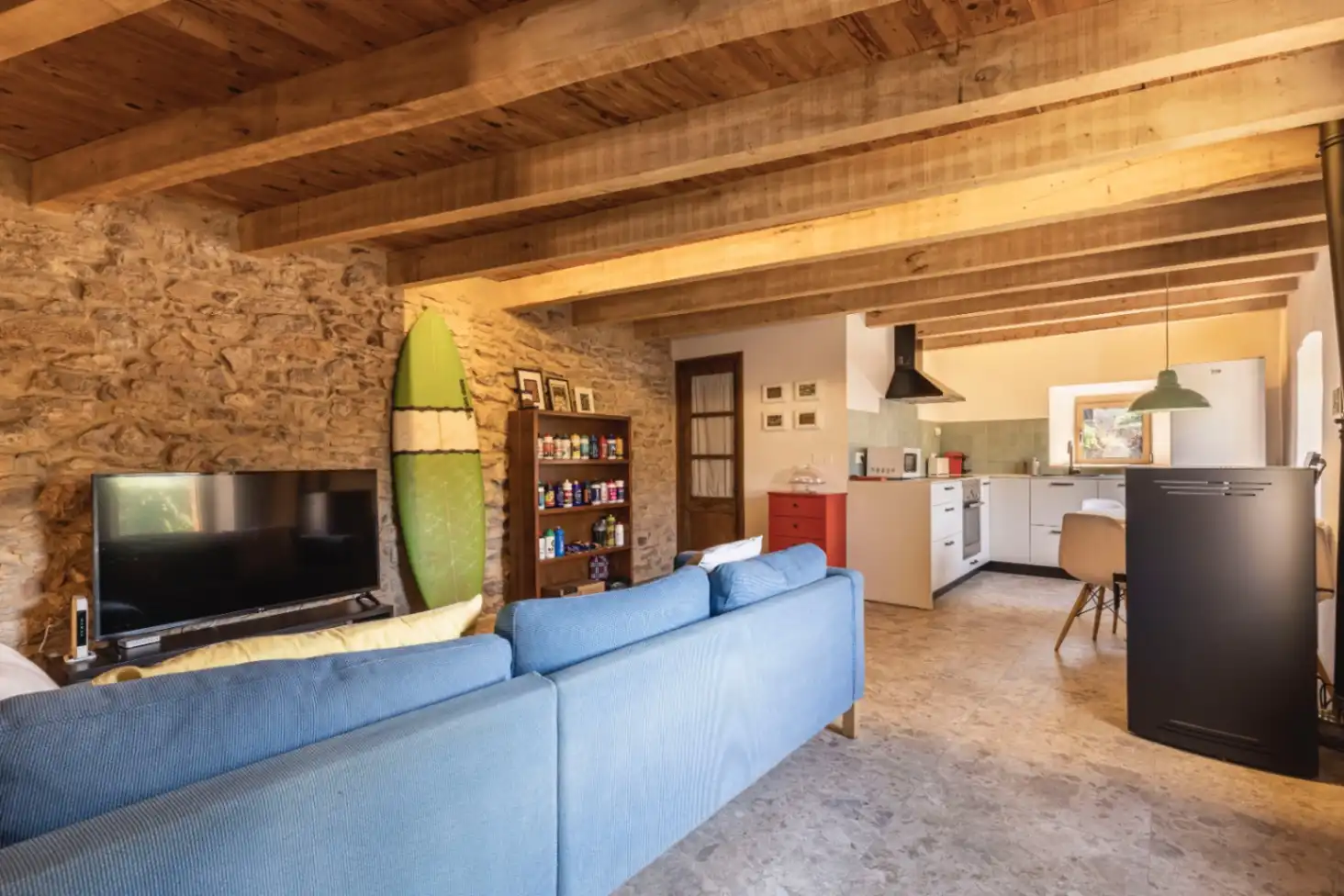 Sala d'estar de Finca rústica en venda en Prats i Sansor amb Calefacció