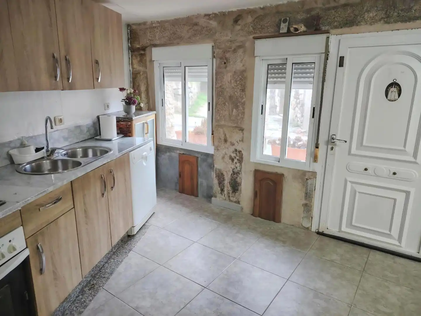 Cocina de Casa adosada en venta en Baiona con Calefacción