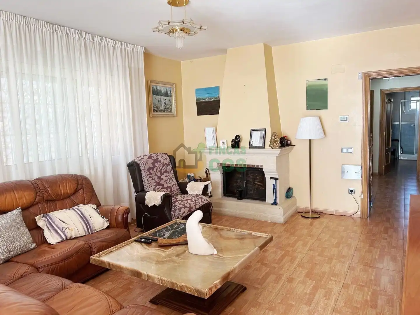 Sala de estar de Casa o chalet en venta en Cunit con Calefacción, Jardín privado y Terraza
