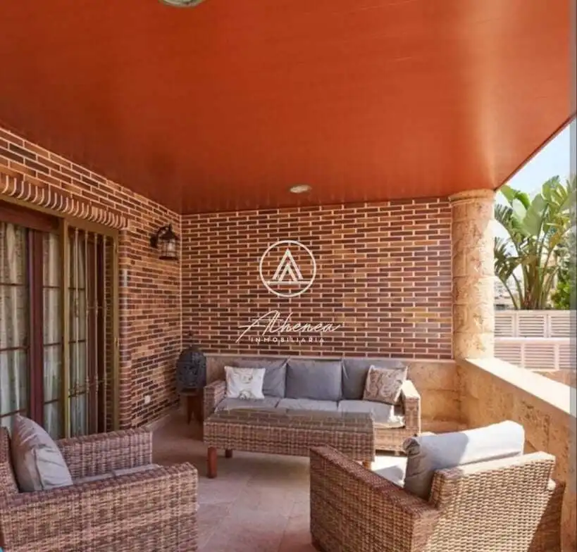 Terraza de Casa o chalet en venta en Roquetas de Mar con Aire acondicionado, Jardín privado y Terraza