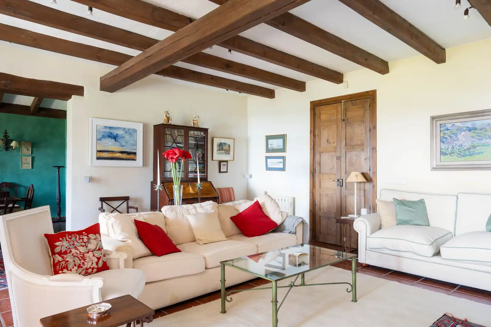 Sala de estar de Finca rústica en venta en Mijas con Terraza