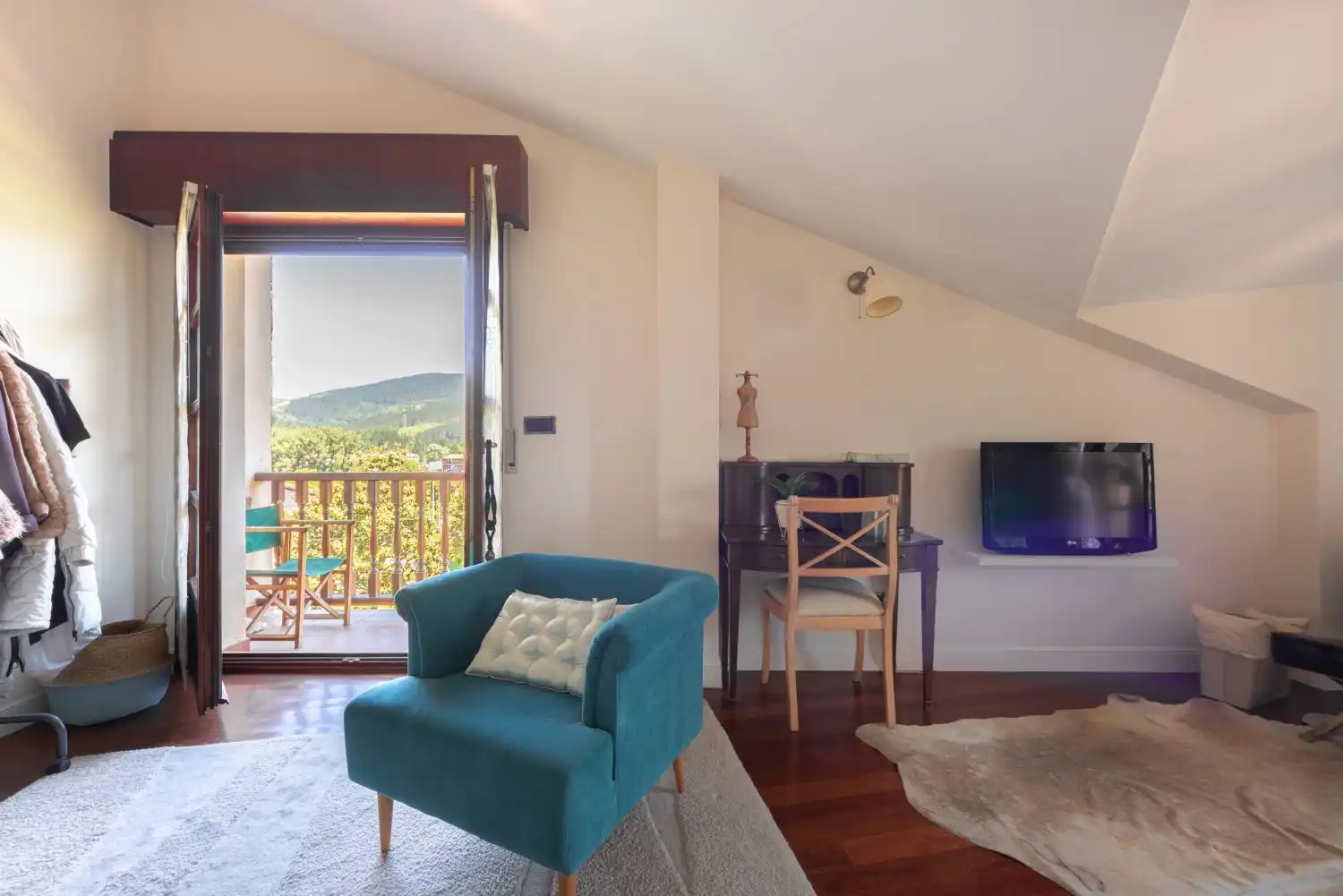 Sala de estar de Casa o chalet en venta en Zalla  con Calefacción, Parquet y Terraza