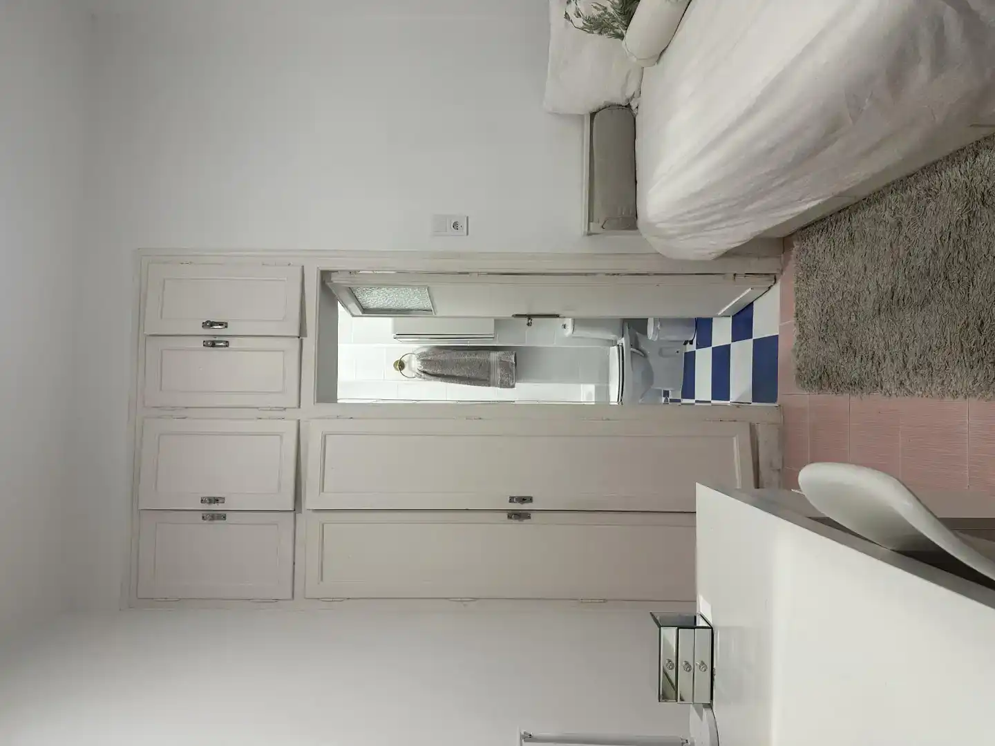 Schlafzimmer von Wohnung zur Miete in  Madrid Capital mit Klimaanlage