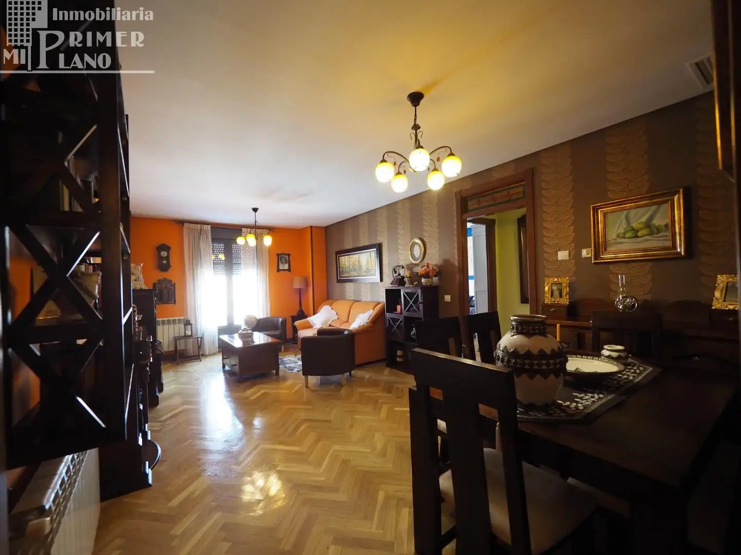 Living room of Flat for sale in Tomelloso  with Heating, Parquet flooring and Storage room