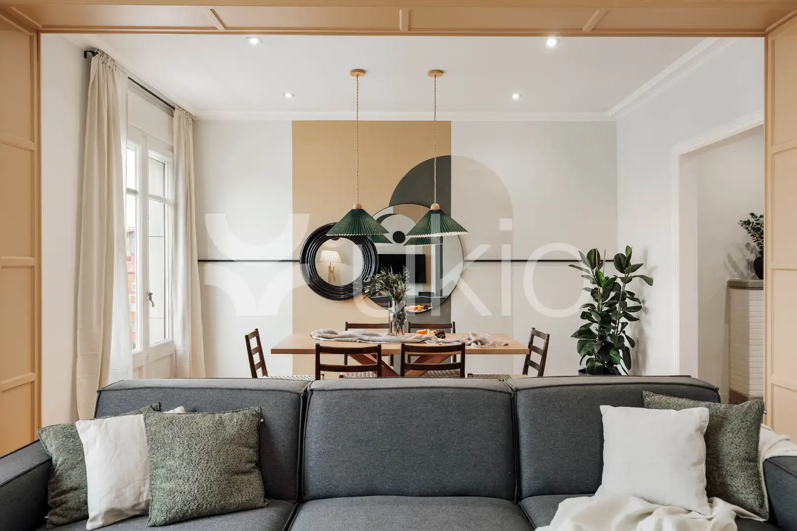 Wohnzimmer von Wohnungen zur Miete in Barcelona mit Klimaanlage, Heizung und Möbliert