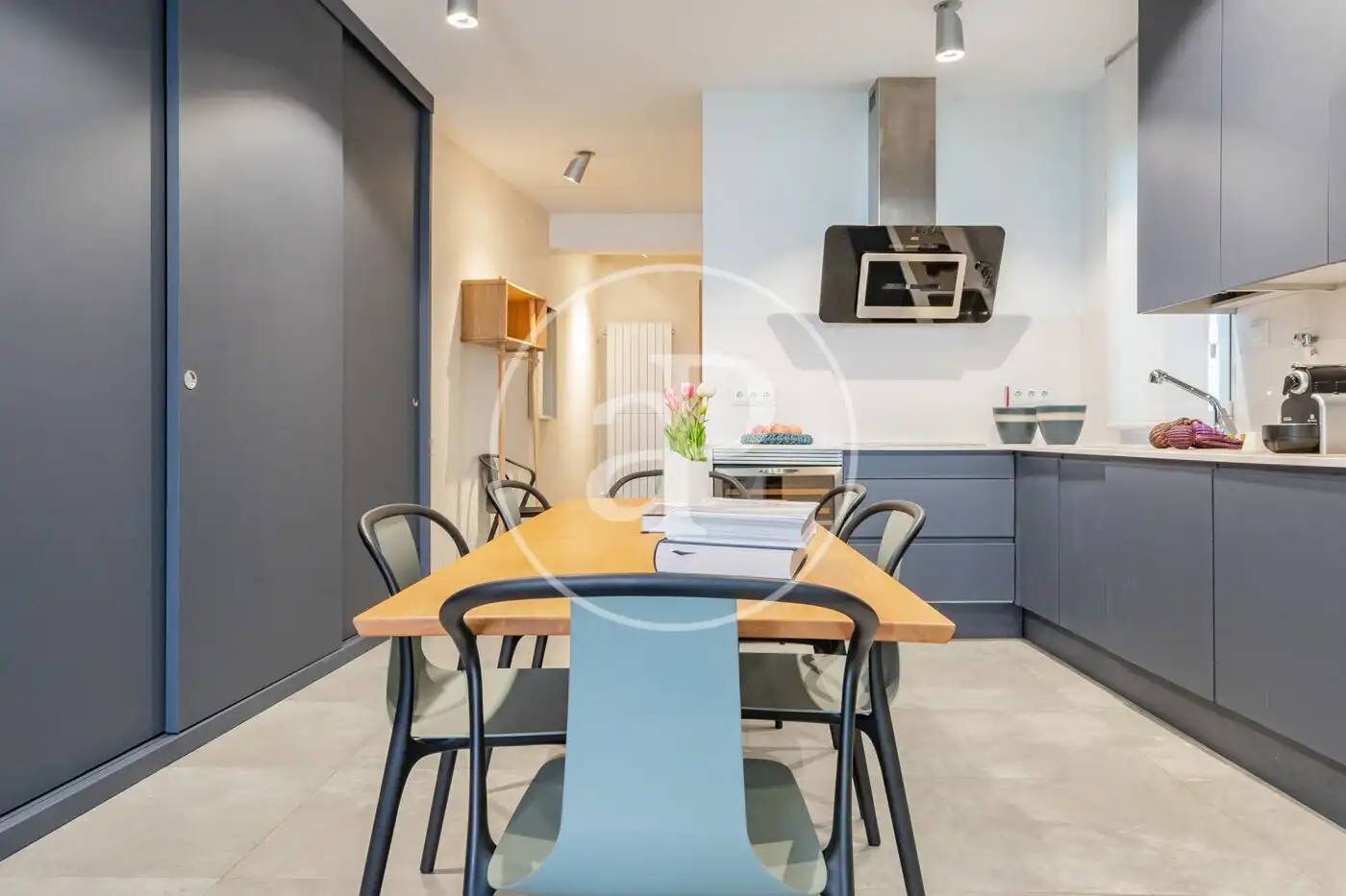Kitchen of Flat for sale in Madrid  with Air Conditioner, Heating and Balcony