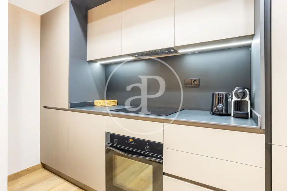Kitchen of Flat for rent in Valencia  with Air Conditioner, Heating and Terrace