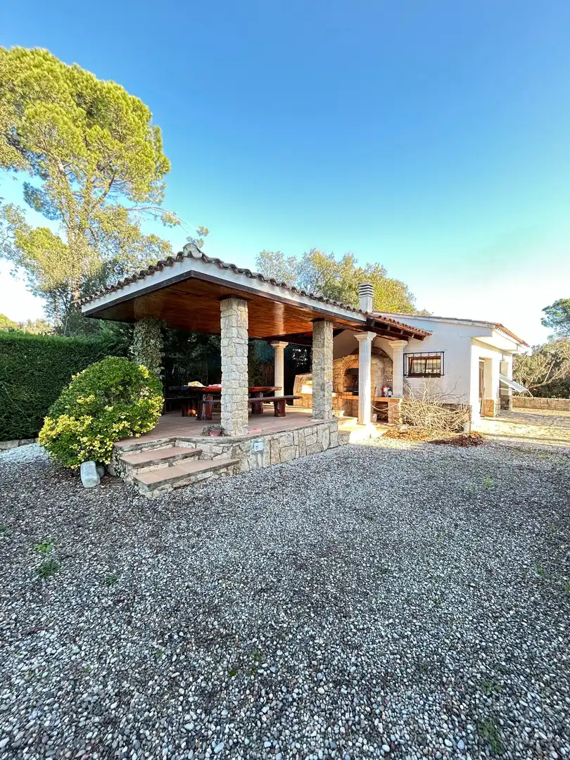 Terraza de Casa o chalet en venta en Santa Coloma de Farners con Calefacción, Jardín privado y Terraza