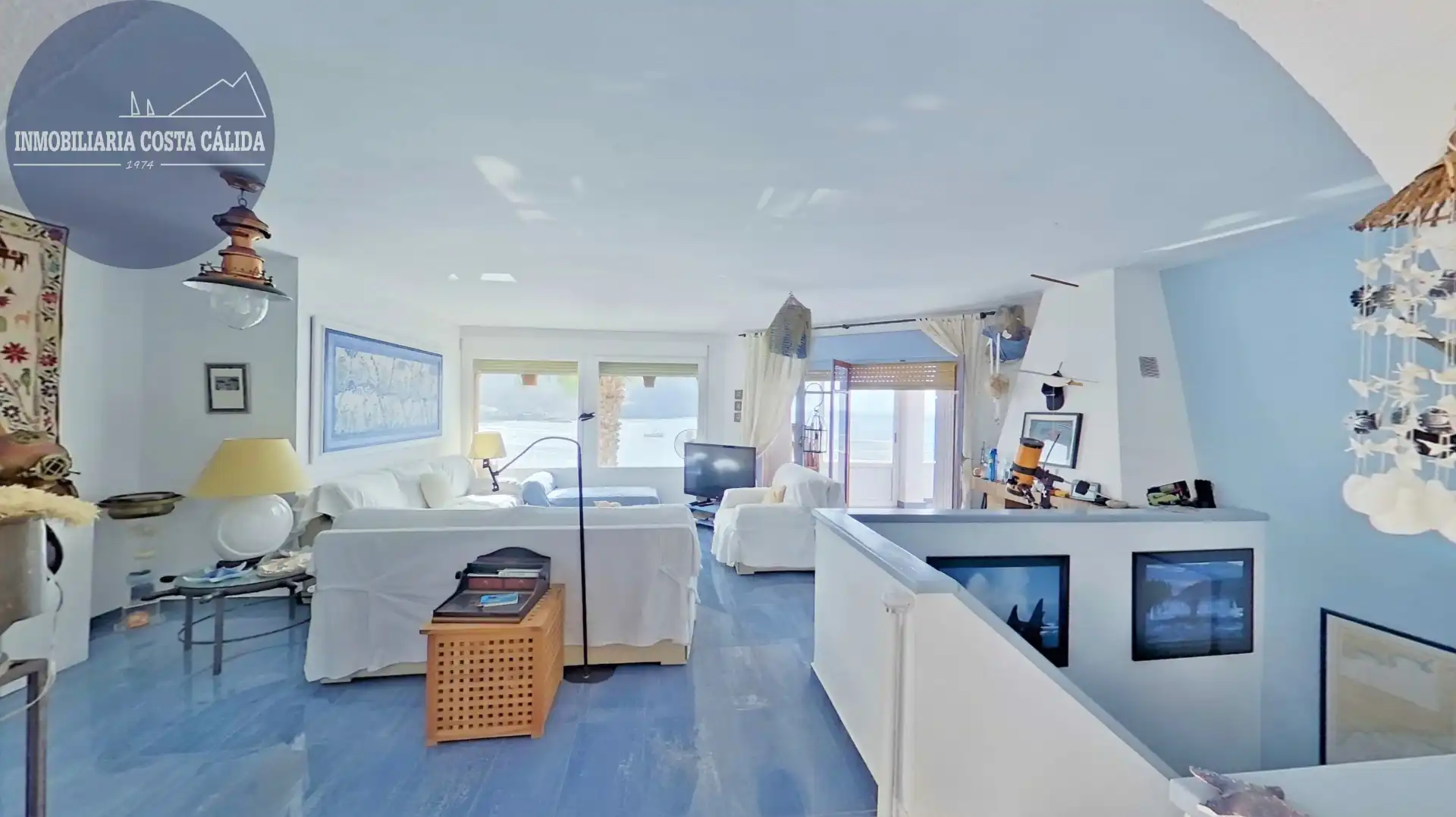 Sala de estar de Casa adosada en venta en Águilas con Terraza, Trastero y Balcón