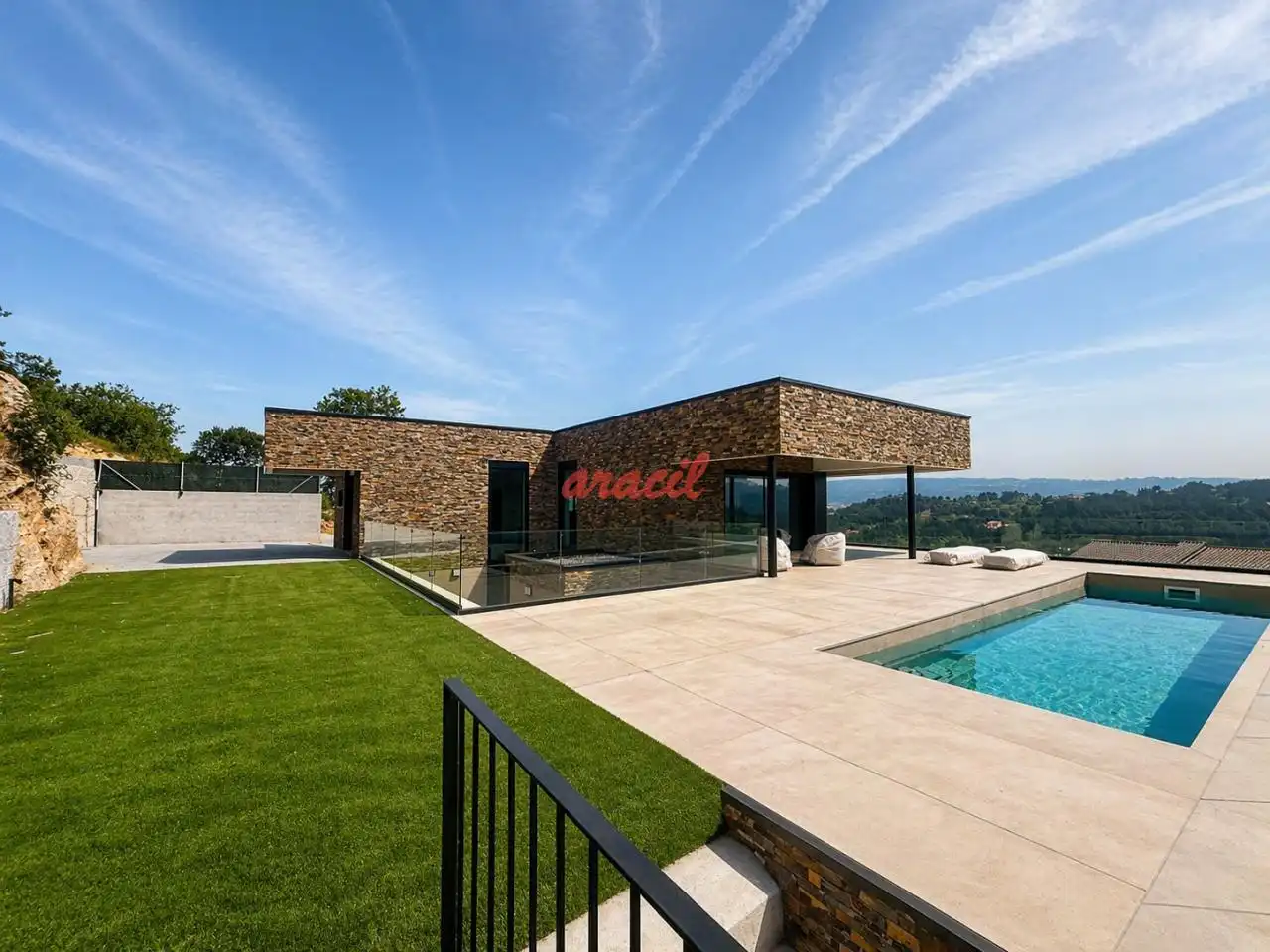 Vista exterior de Casa o xalet en venda en Barbadás amb Calefacció, Jardí privat i Terrassa