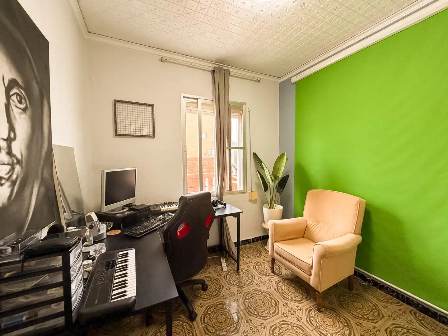 Living room of Flat for sale in Sagunto / Sagunt  with Air Conditioner, Heating and Furnished