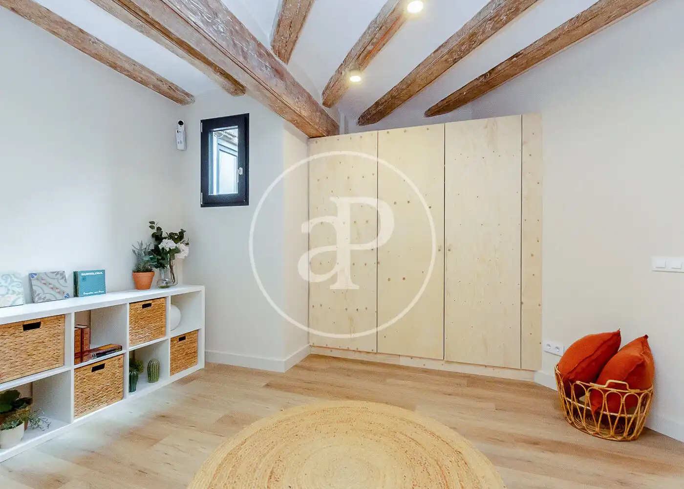 Schlafzimmer von Wohnung zum Verkauf in Barcelona mit Heizung und Balkon