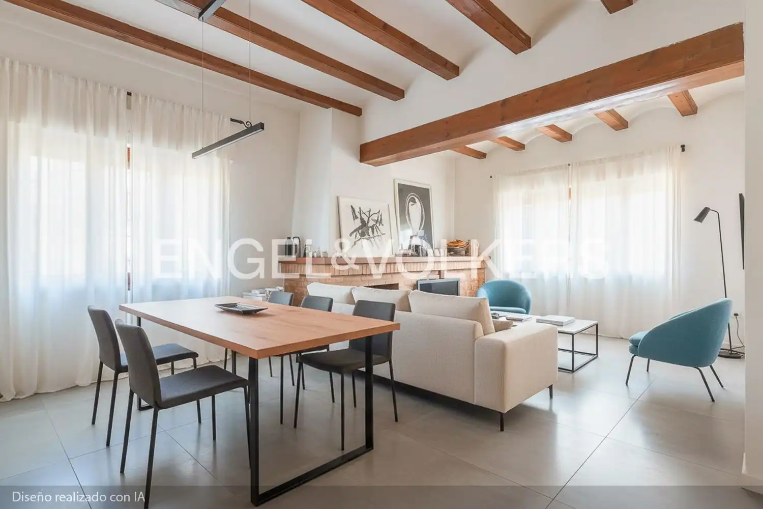 Sala de estar de Casa o chalet en venta en La Font d'en Carròs con Aire acondicionado, Calefacción y Jardín privado
