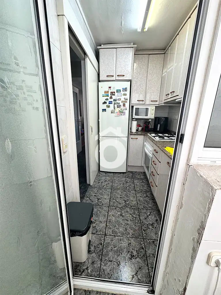 Küche von Wohnung zum Verkauf in Esparreguera mit Klimaanlage, Heizung und Balkon