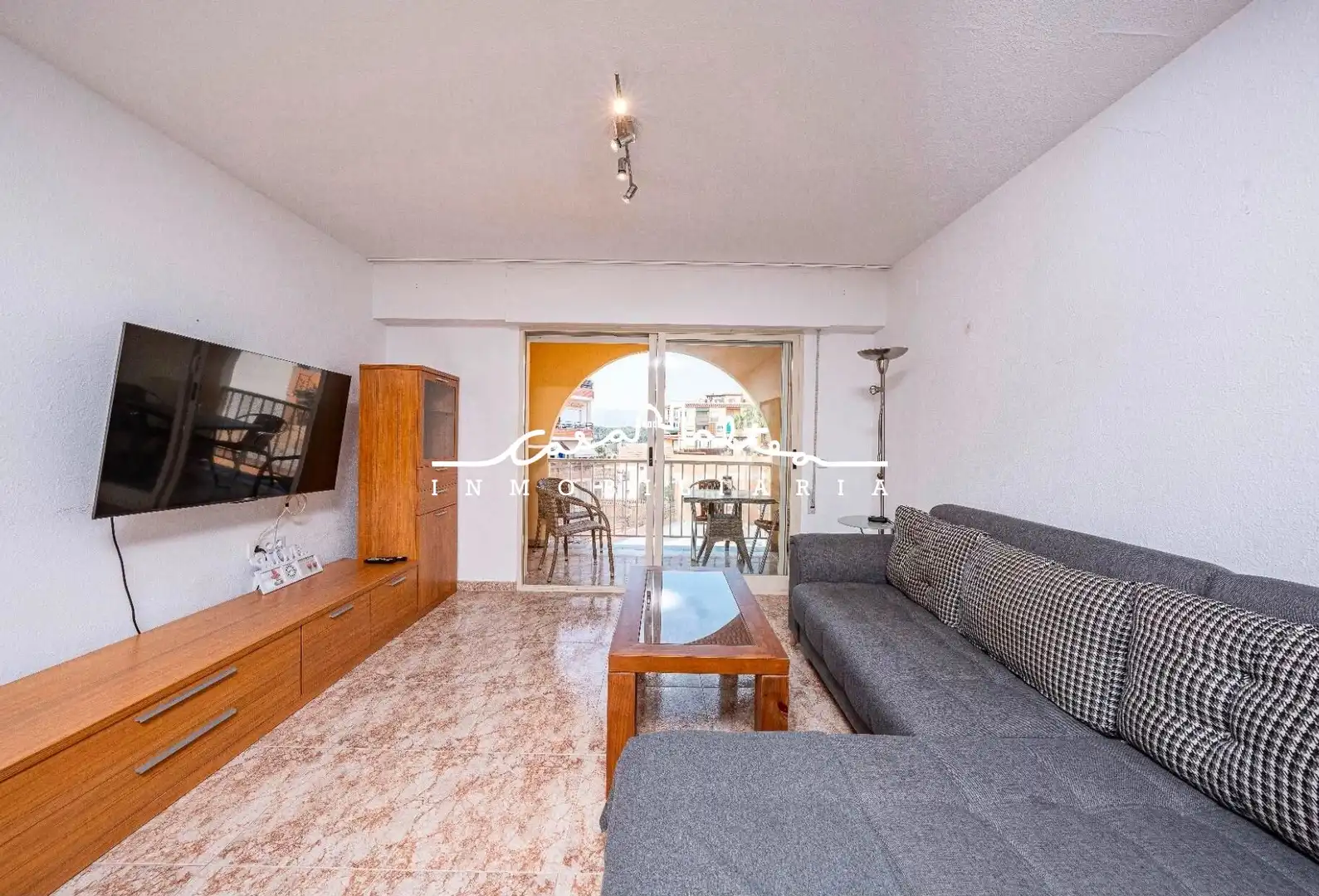 Living room of Attic for sale in Polop  with Air Conditioner, Terrace and Furnished