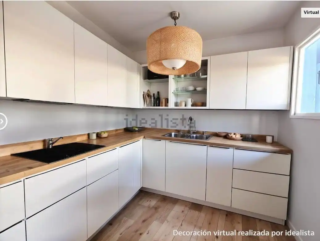 Cocina de Piso en venta en Sanlúcar de Barrameda con Aire acondicionado y Balcón