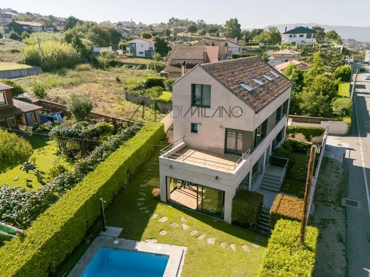 Exterior view of Houses for sale in Vigo   with Heating, Private garden and Terrace