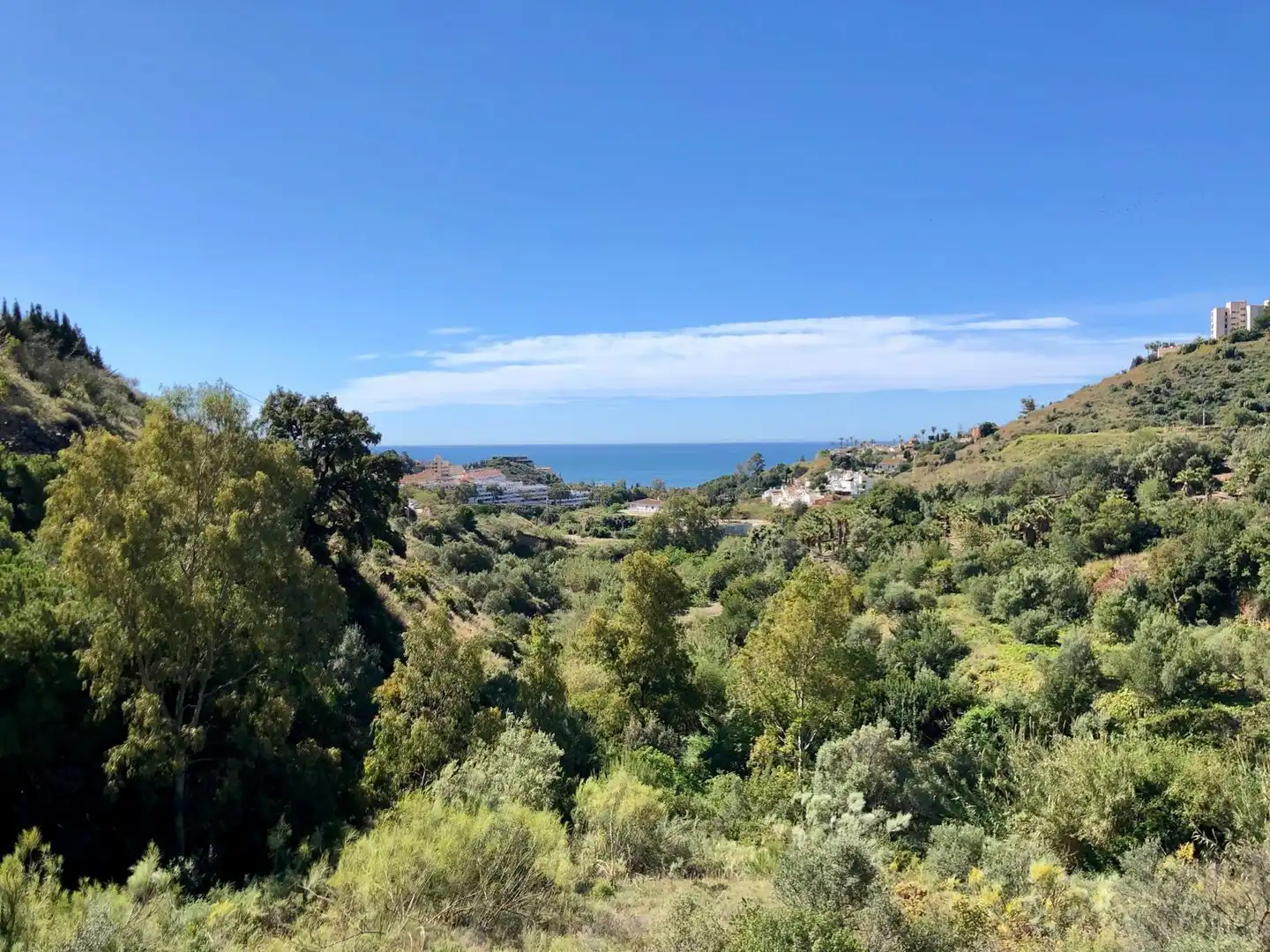 Außenansicht von Maisonette zum Verkauf in Benalmádena mit Klimaanlage, Privatgarten und Terrasse