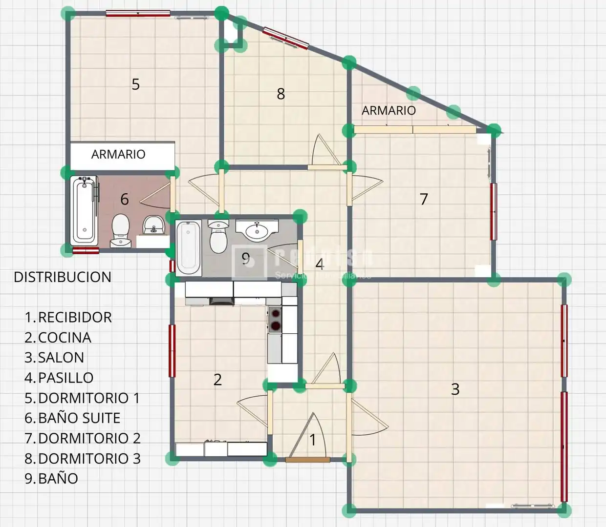 Wohnung zum Verkauf in Pinto mit Klimaanlage, Heizung und Abstellraum