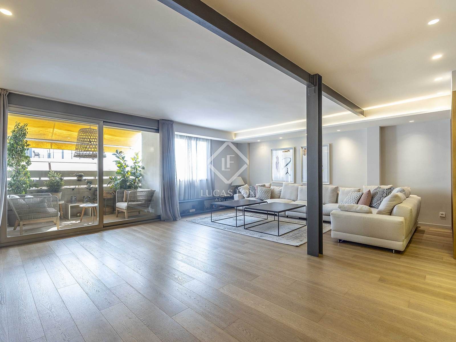 Living room of Flat for sale in Rocafort  with Air Conditioner, Heating and Terrace