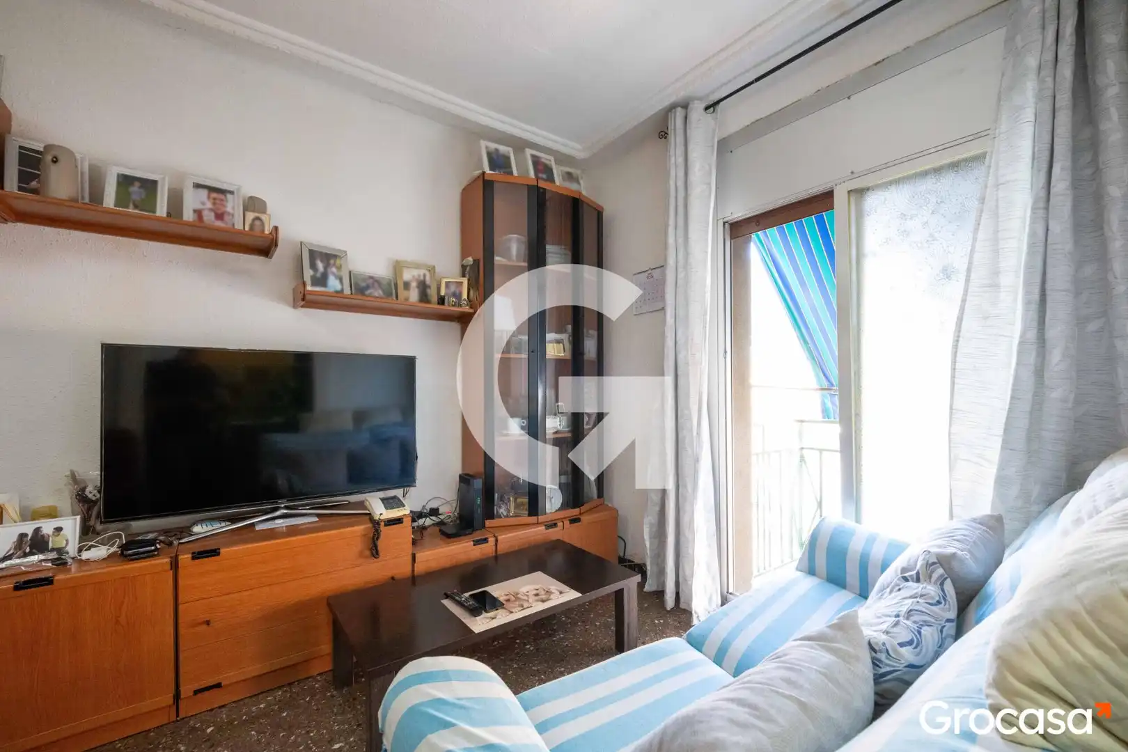 Sala de estar de Piso en venta en Mataró con Aire acondicionado, Amueblado y Lavadora