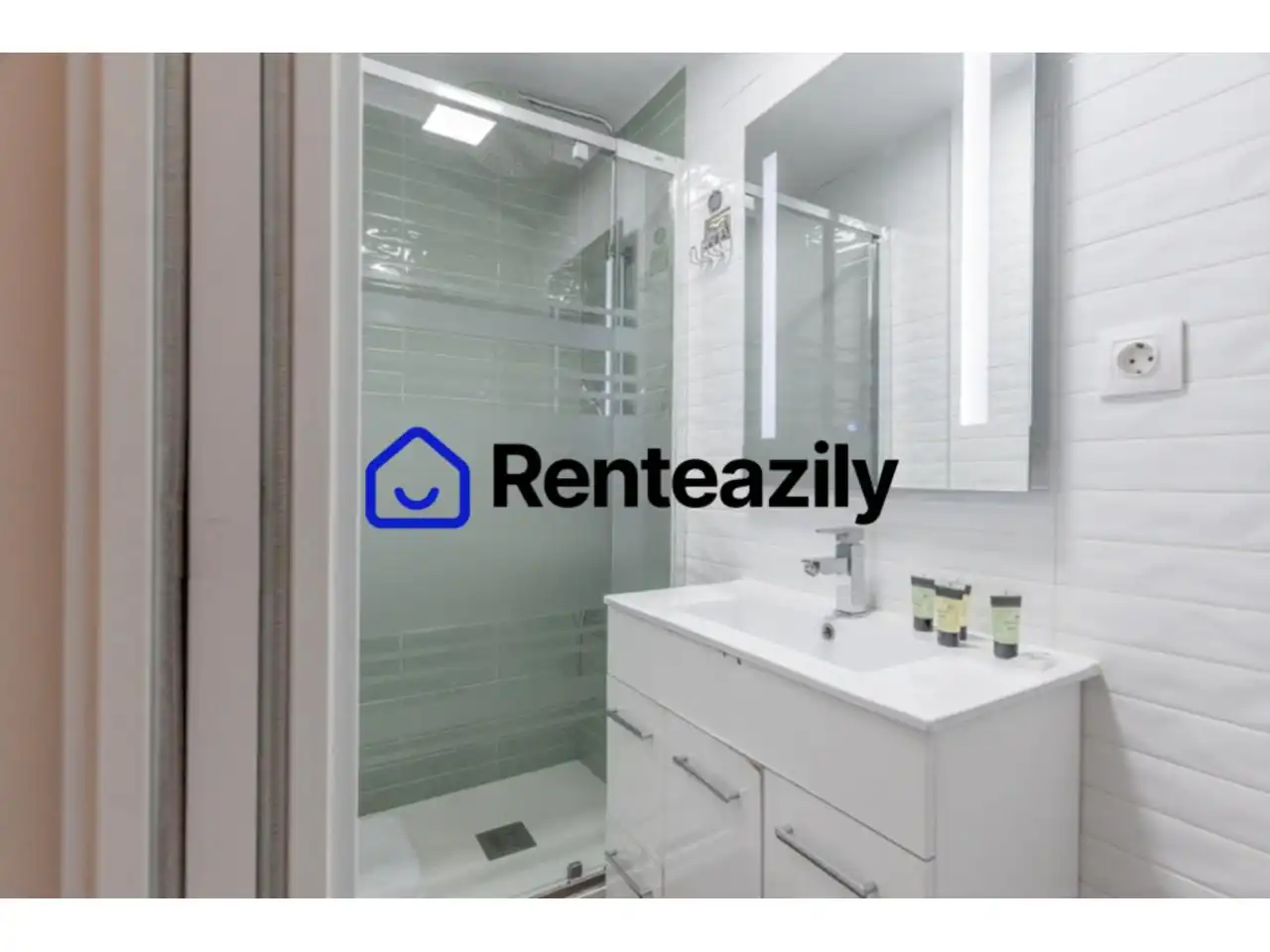 Bany de Apartament de lloguer en Madrid amb Aire condicionat, Calefacció i Parquet