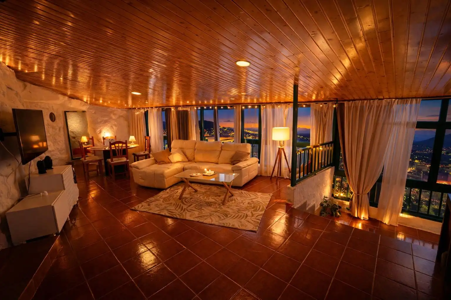 Sala d'estar de Casa o xalet en venda en Valsequillo de Gran Canaria amb Jardí privat, Terrassa i Moblat