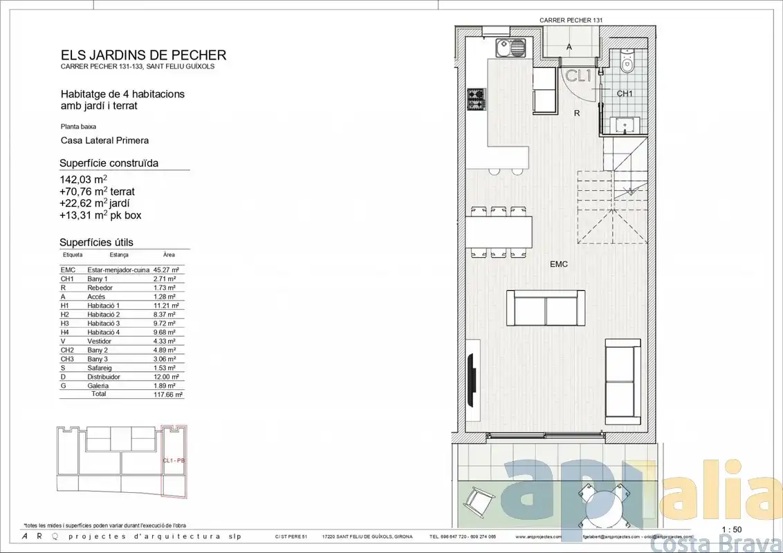 Casa adosada en venta en Sant Feliu de Guíxols con Aire acondicionado, Calefacción y Jardín privado