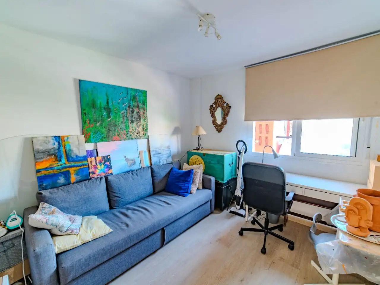 Bedroom of Flat for sale in Málaga Capital  with Air Conditioner, Terrace and Balcony