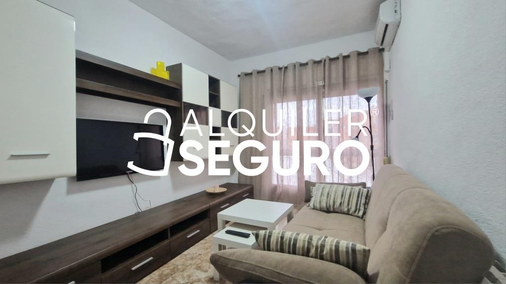 Living room of Flat to rent in  Madrid Capital  with Air Conditioner, Heating and Furnished