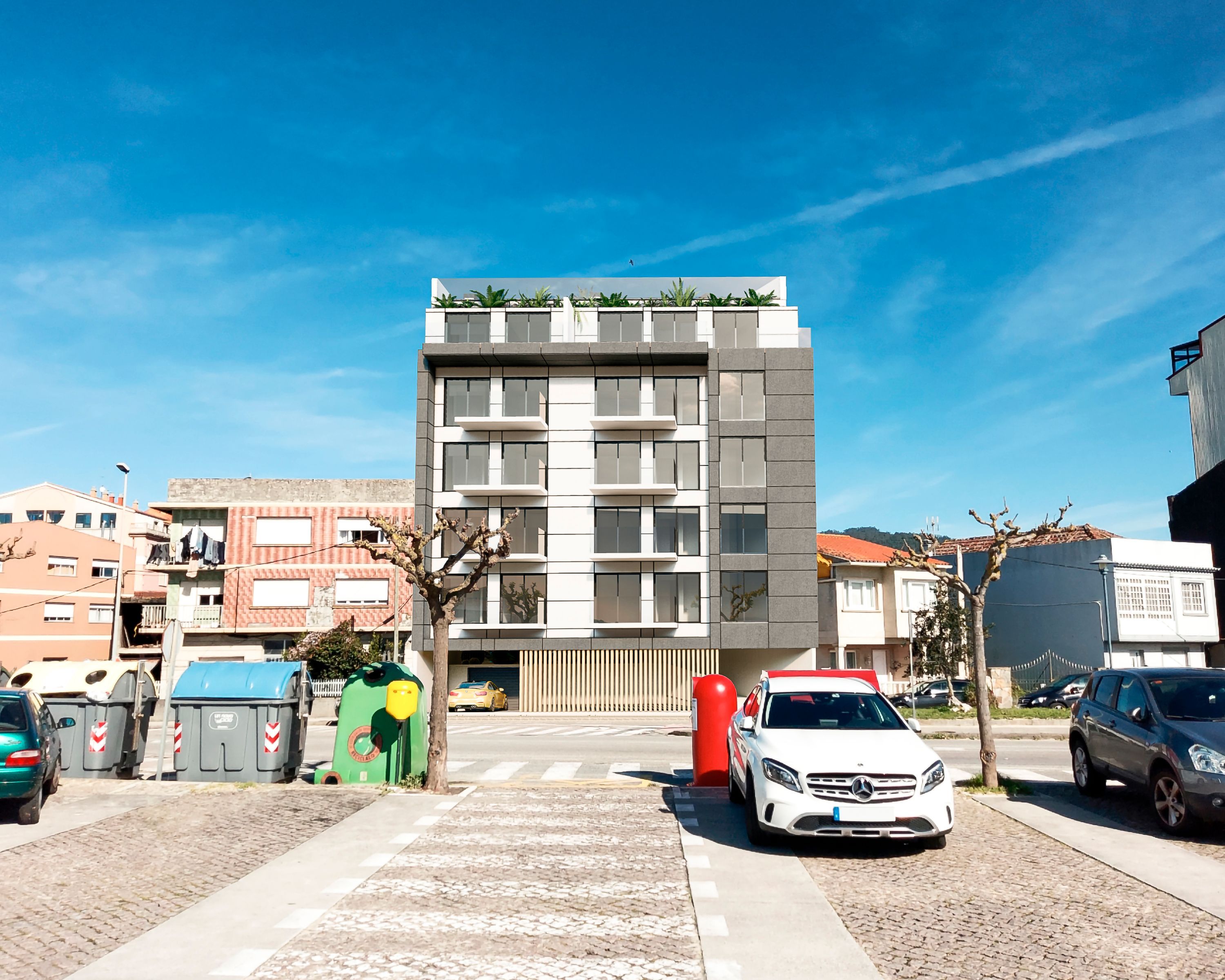 Vista exterior de Apartament en venda en Cangas  amb Calefacció, Parquet i Terrassa