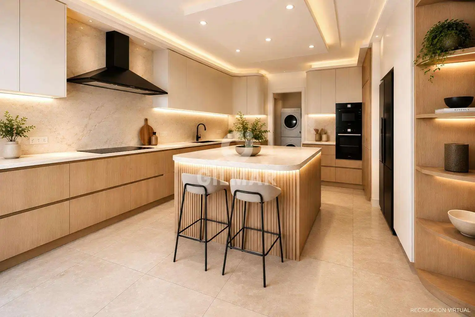 Cocina de Casa o chalet en venta en Benalmádena con Jardín privado y Piscina