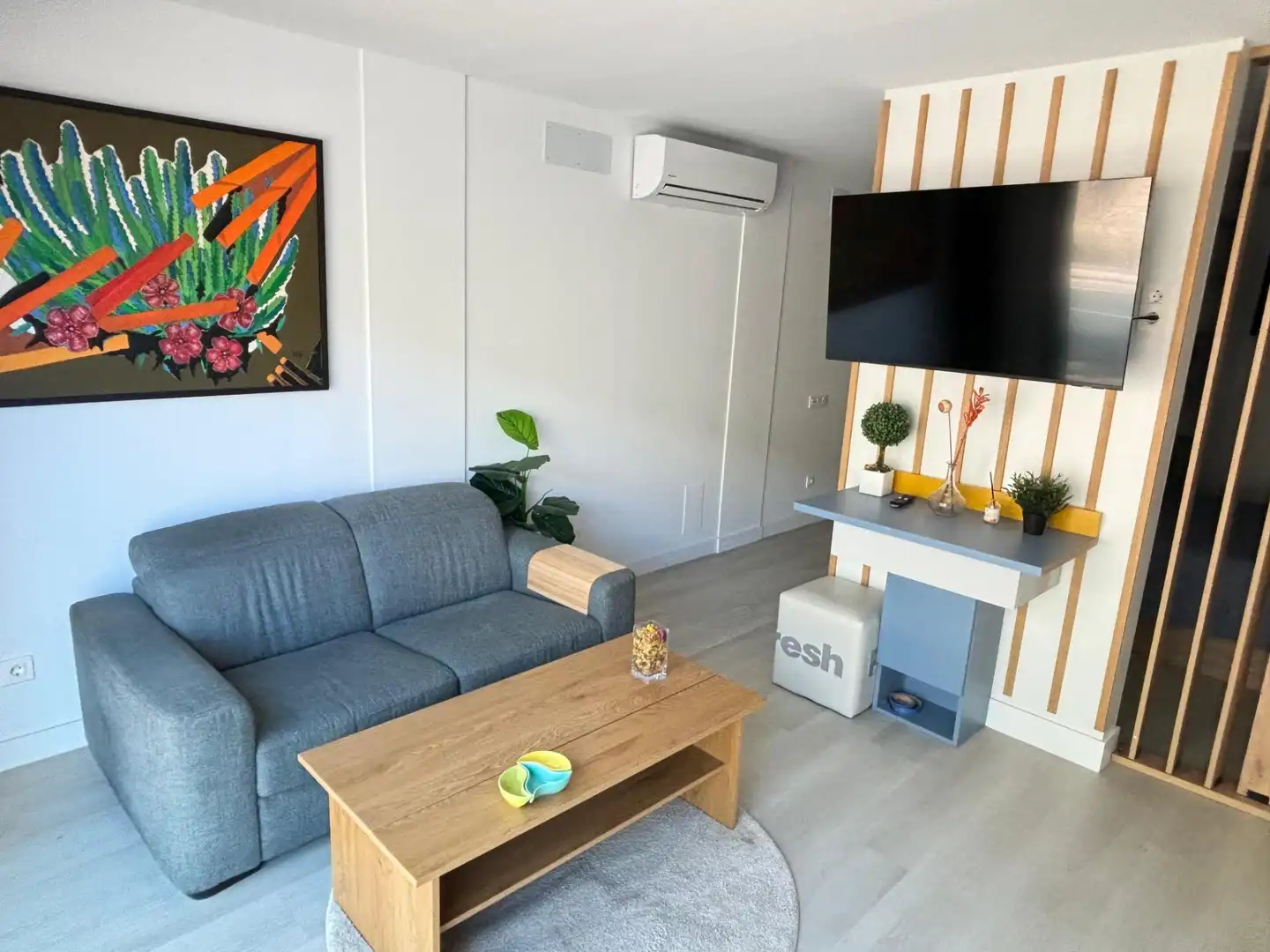 Sala de estar de Estudio de alquiler en Mogán