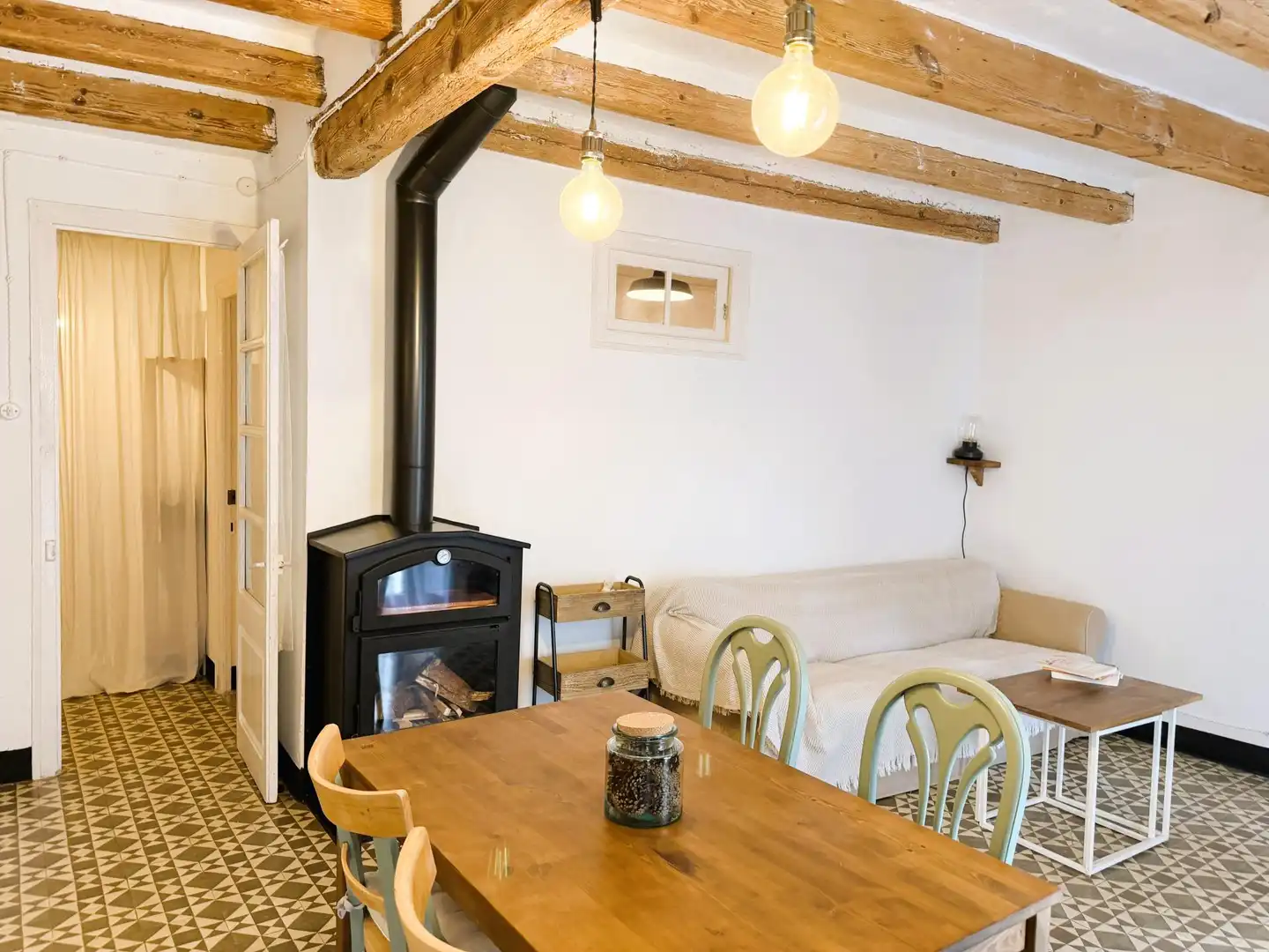 Sala de estar de Piso en venta en Bagà con Horno