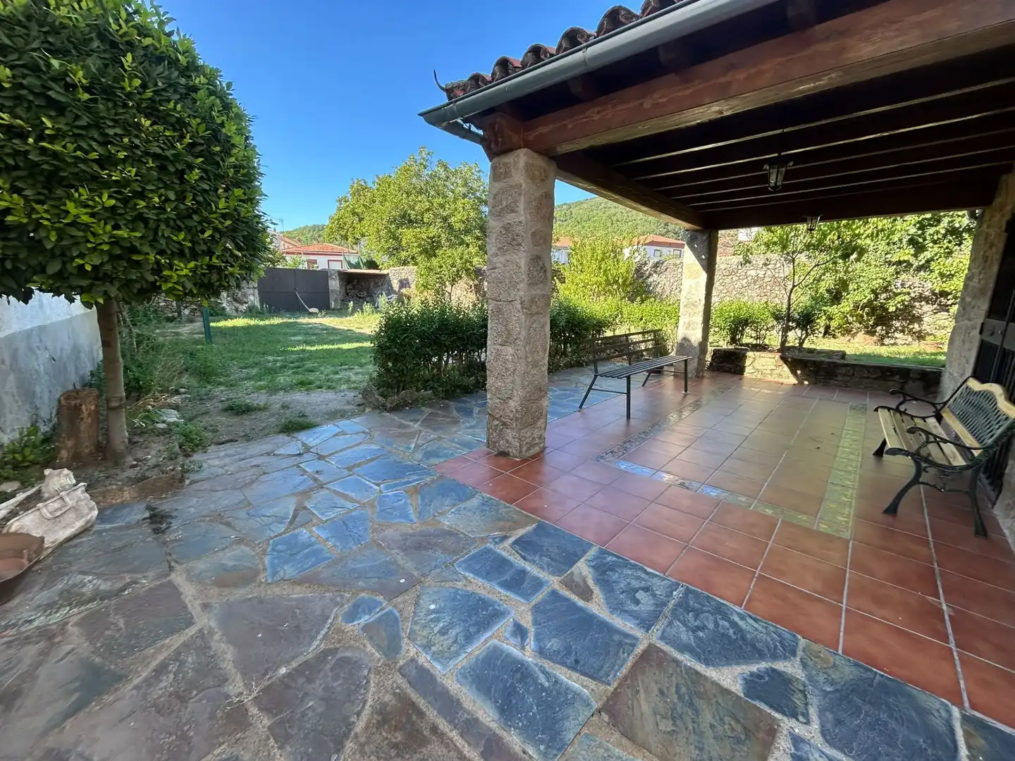 Terrassa de Casa o xalet en venda en Villamiel amb Calefacció, Traster i Moblat