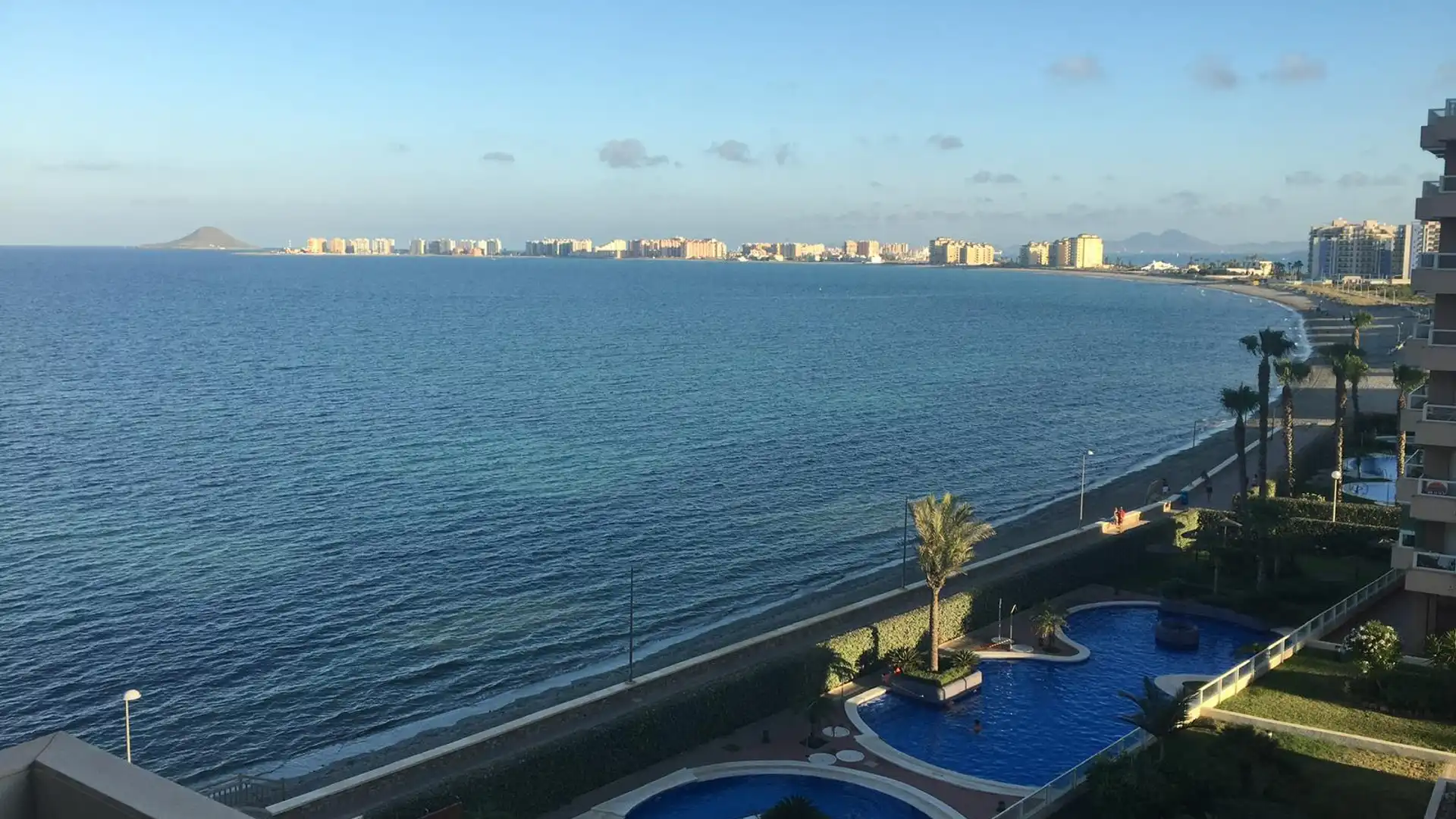 Swimming pool of Flat for sale in La Manga del Mar Menor  with Air Conditioner, Private garden and Terrace