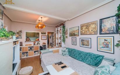 Living room of Flat for sale in Móstoles  with Heating, Parquet flooring and Furnished