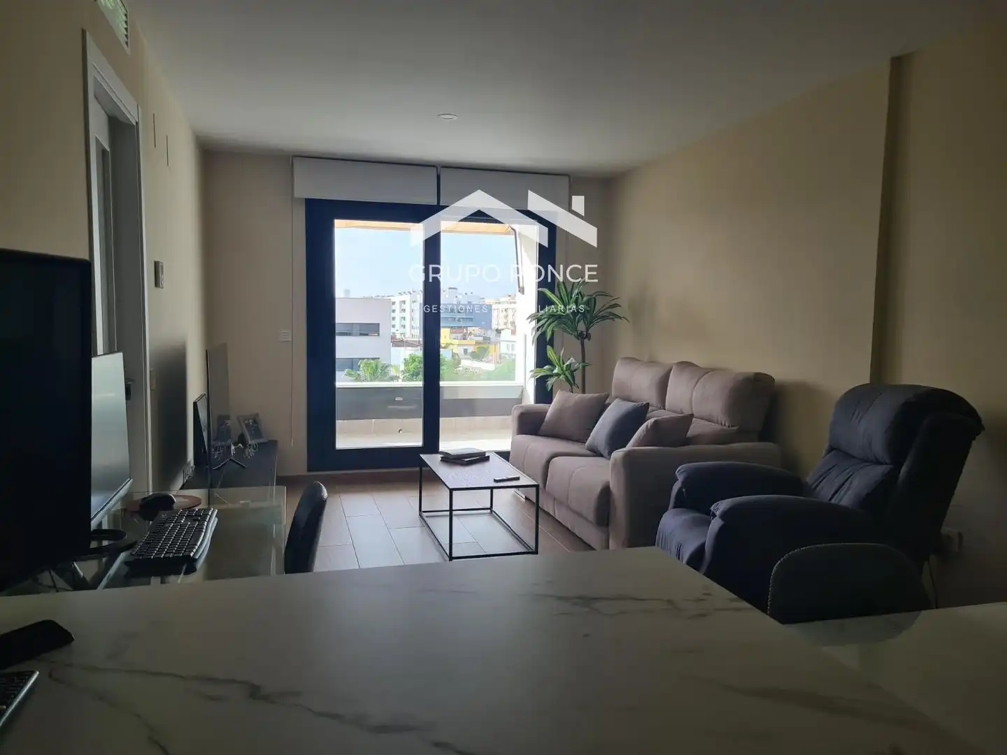 Wohnzimmer von Wohnung zum Verkauf in Jerez de la Frontera mit Klimaanlage, Heizung und Terrasse