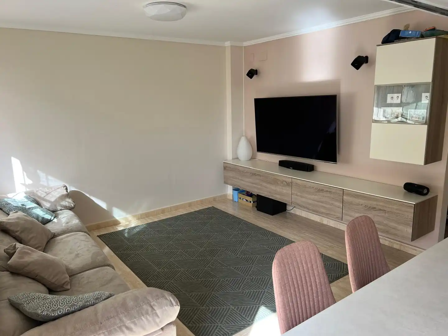 Sala de estar de Casa adosada en venta en Massamagrell con Aire acondicionado, Calefacción y Terraza