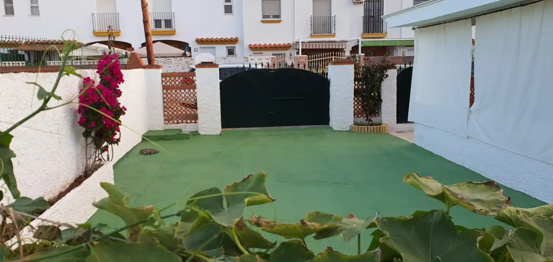 Jardí de Casa adosada de lloguer en Mazagón amb Jardí privat, Moblat i Forn