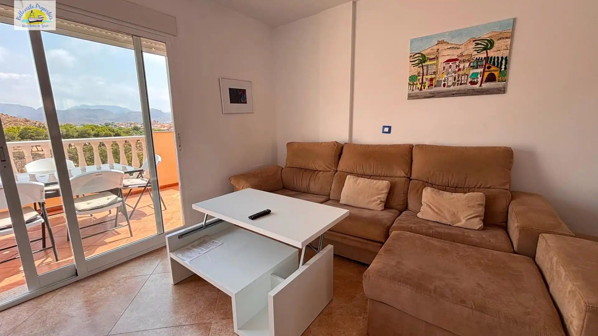 Sala d'estar de Casa o xalet en venda en Mazarrón amb Aire condicionat, Calefacció i Terrassa