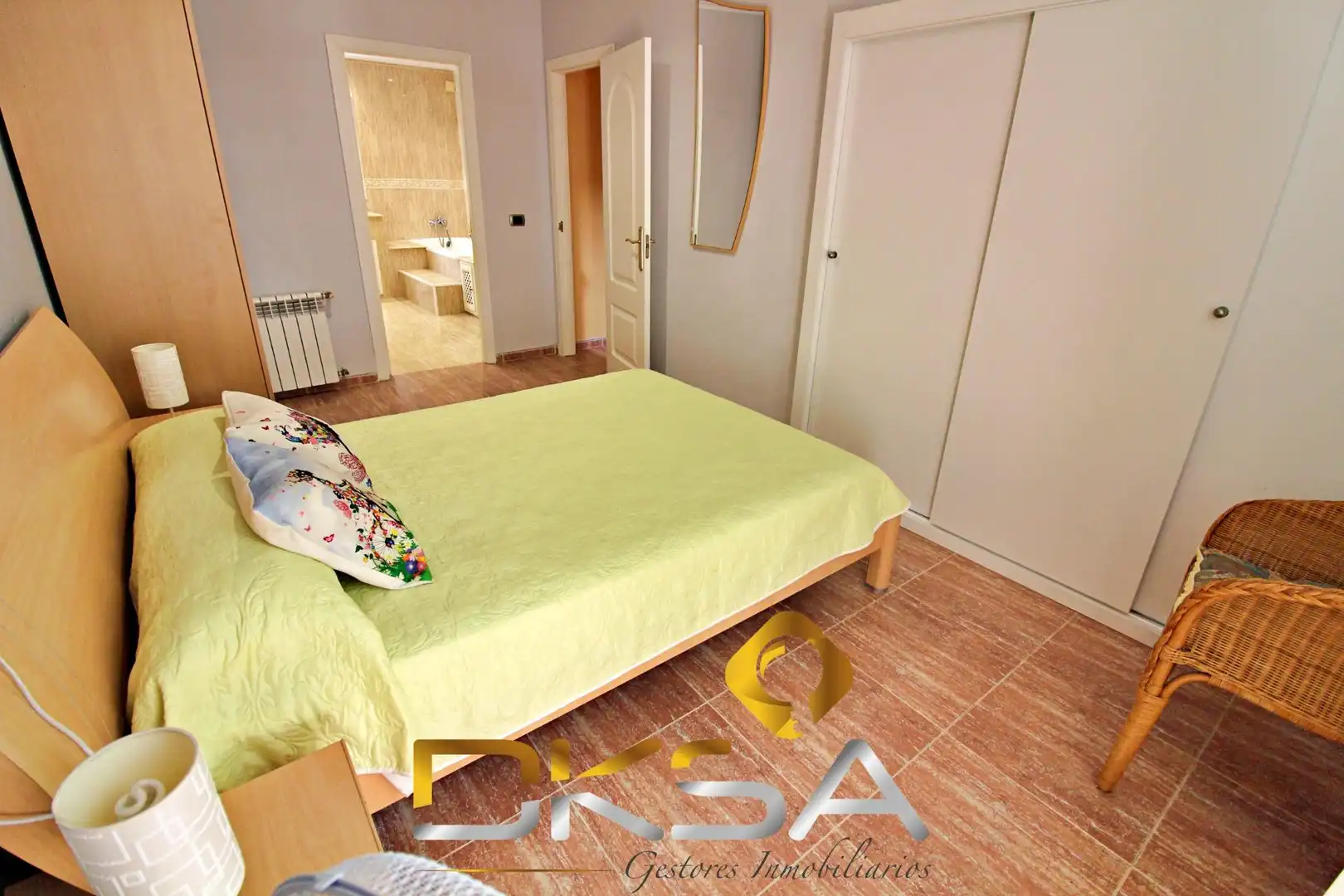 Bedroom of Houses for sale in Castellón de la Plana / Castelló de la Plana  with Air Conditioner, Heating and Private garden