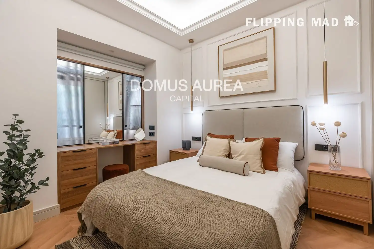 Schlafzimmer von Wohnung zum Verkauf in Madrid mit Klimaanlage, Heizung und Parkett