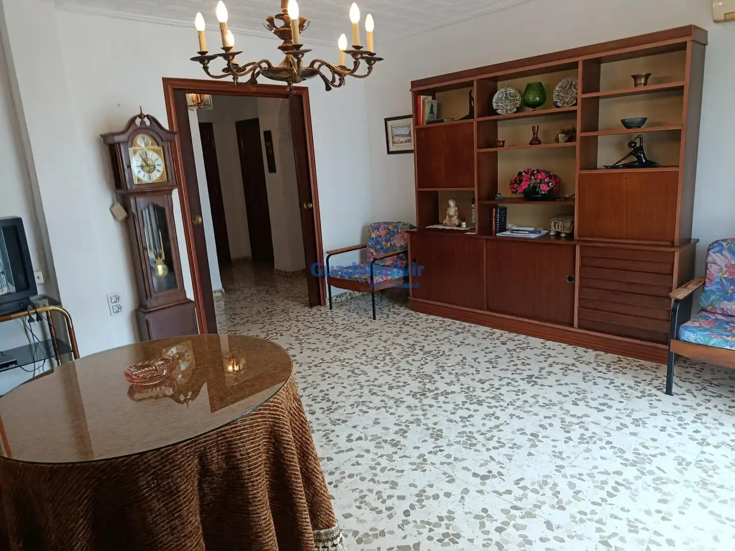 Sala d'estar de Pis de lloguer en Sevilla amb Aire condicionat, Jardí privat i Terrassa